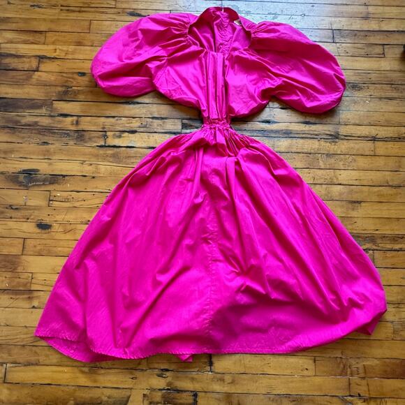 BALI ELF Eva Cutout Dress in Fuchsia - Picture 5 of 10